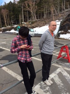 富士山四合目にて